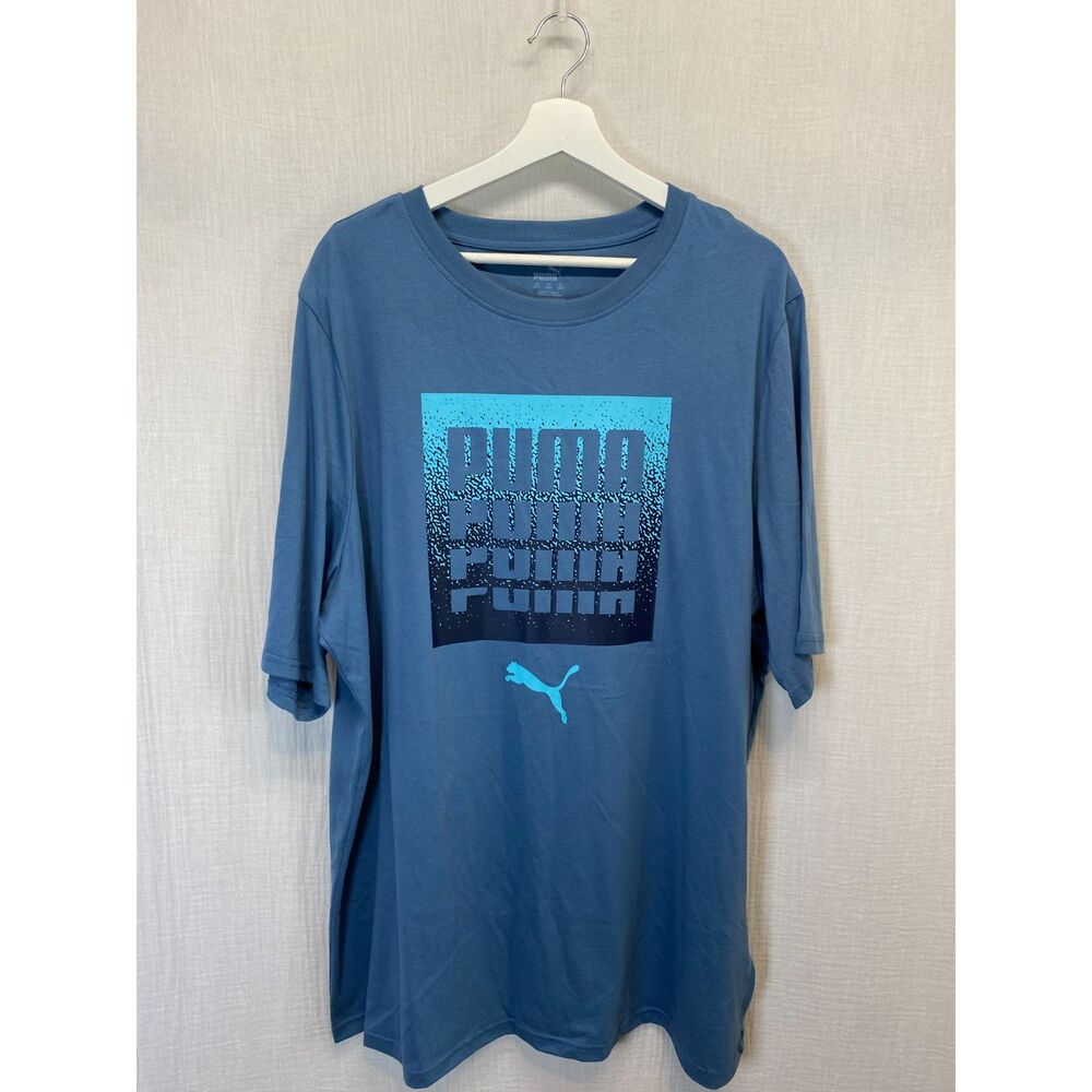 Puma T-Shirt Men's Size 2XL Blue Casual NWOT